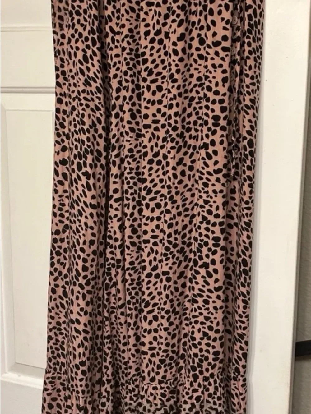 LTS Leopard Cheetah Print Maxi skirt Size 10